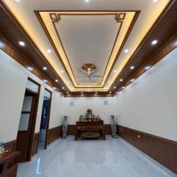 Trần Giật 2 Cấp Màu Gỗ Phào PS