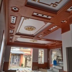Trần Giật Cấp Phào Ps & Mâm Trần Trắng Dát Vàng