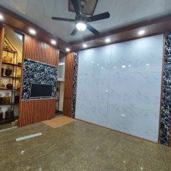 Ốp Tường Nano HD Ốp Tường Lam Sóng PVC Giả Đá
