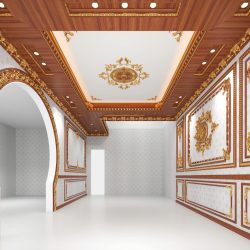 Trần Dát Vàng Phù Điêu Gỗ